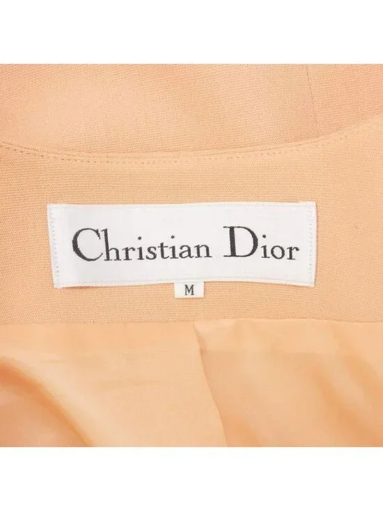 Dior Vintage Jacket Short Sleeve Short Length Wool M Orange - Picture 8 of 9